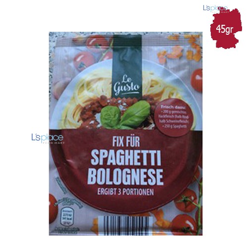 Sốt Mỳ Spaghetti Bolognese hiệu Le Gusto 45g