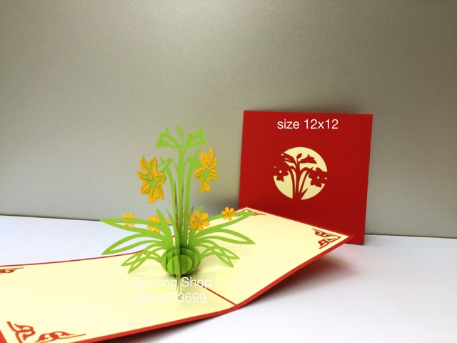 Hoa Ly - Flower -  Thiệp 3D | BigBuy360 - bigbuy360.vn