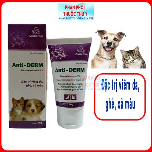 Vemedim Anti-Derm 40gr - Đ-ặ-c t-r-ị viêm da, ghẻ, xà mâu - Giá Sỉ