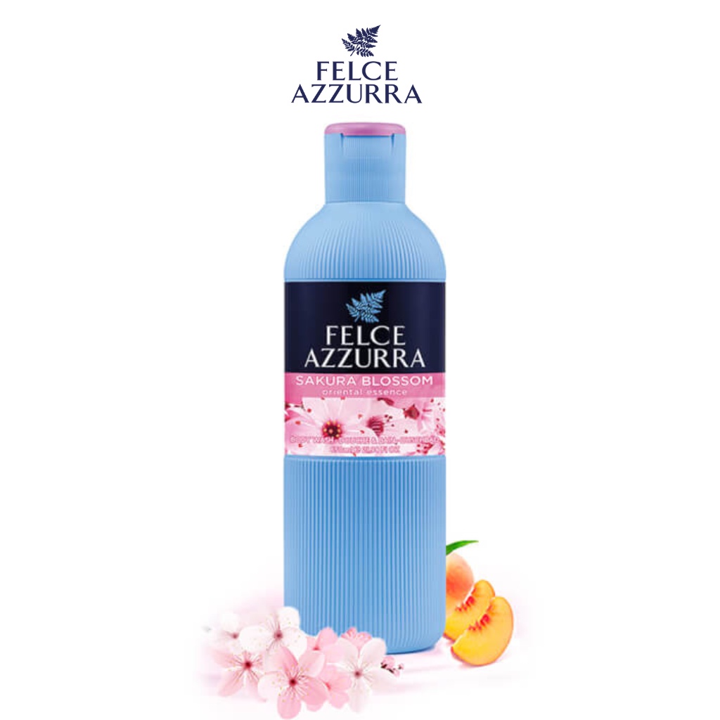 Sữa Tắm FELCE AZZURRA Hương Nước Hoa Sakura Blossom Giúp Ngăn Ngừa Lão Hóa 650ML - 8001280068072