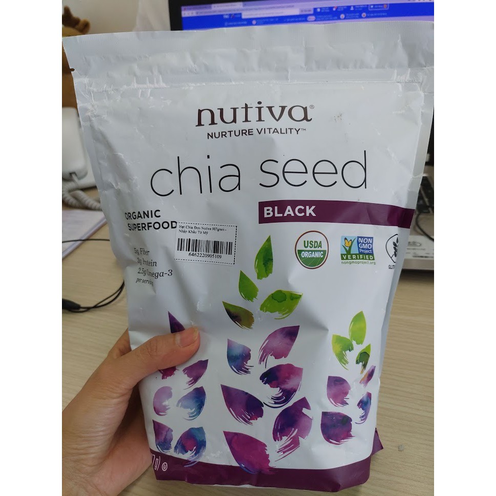 Hạt Chia Mỹ Nutiva Chia Seed 907g