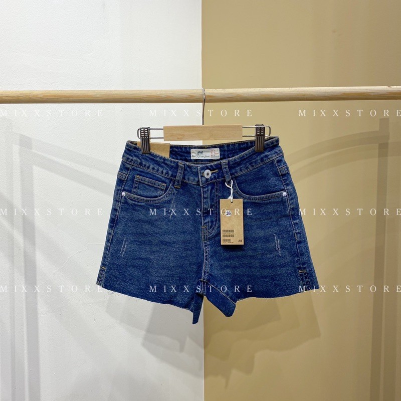 Quần Short Jean Nữ lưng cao co giãn thoải mái phom tôn dáng trẻ trung năng động MIXX STORE