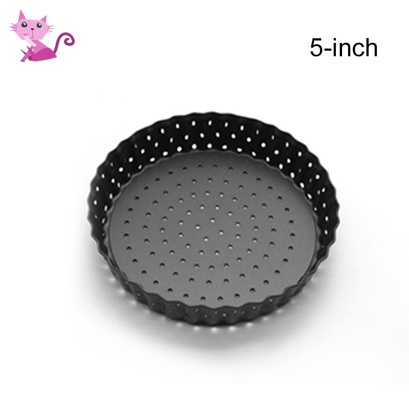 Khay nướng bánh pizza bằng thép carbon chống dính có lỗ có thể tháo rời