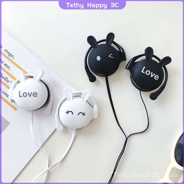 Mới Tai Nghe Thể Thao Hình Thỏ 3.5mm Có Móc Tai Cho Điện Thoại Xiaomi / Mp3