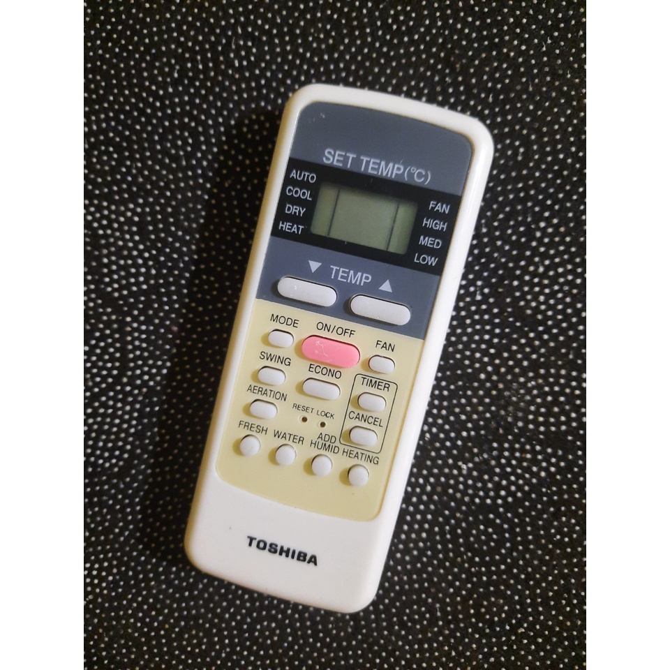 Remote Điều khiển điều hòa Toshiba 1&amp;2 chiều Inverter- Hàng tốt 100% Tặng kèm Pin!!!