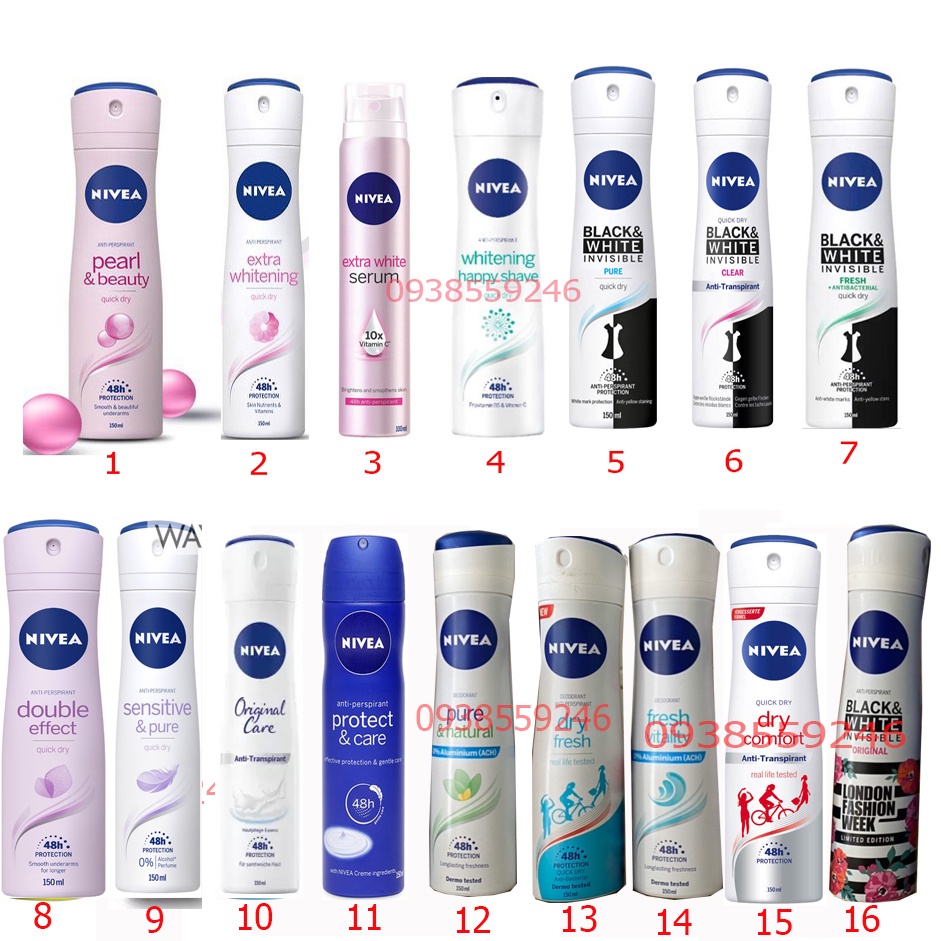 Xịt khử mùi Nivea dành cho nữ 150ml