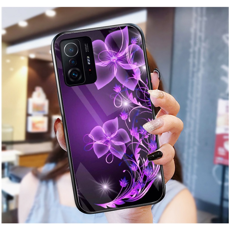 Ốp Lưng XIAOMI 11T 5G, 11T PRO 5G mặt kính cường lực cao cấp