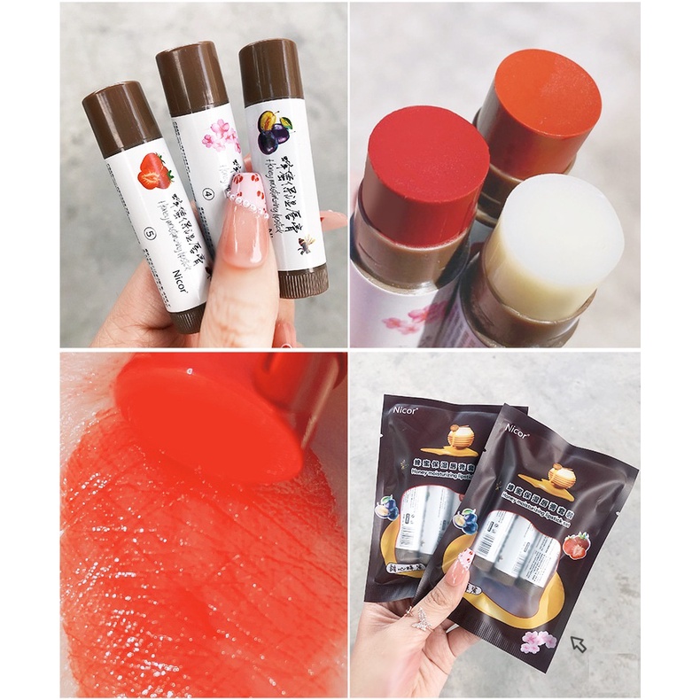 Set 3 Son Dưỡng Vị Trái Cây NICOR NY8842 - HÀNG MỚI VỀ