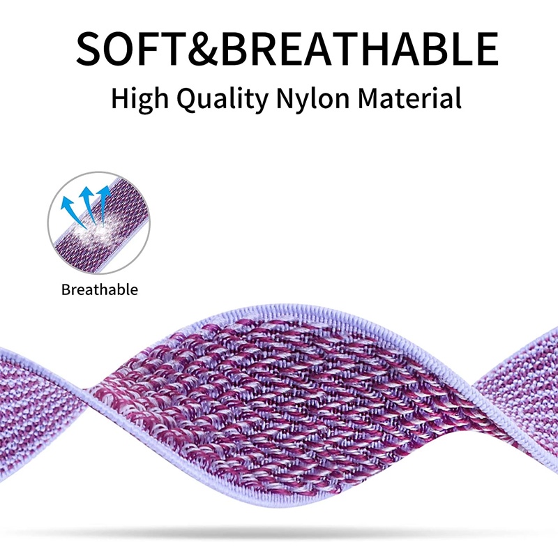 Dây Đeo Đồng Hồ Bằng Nylon Co Giãn 45mm 41mm 44mm 38mm 40mm 42mm Cho iwatch 3 4 5 6 SE 7