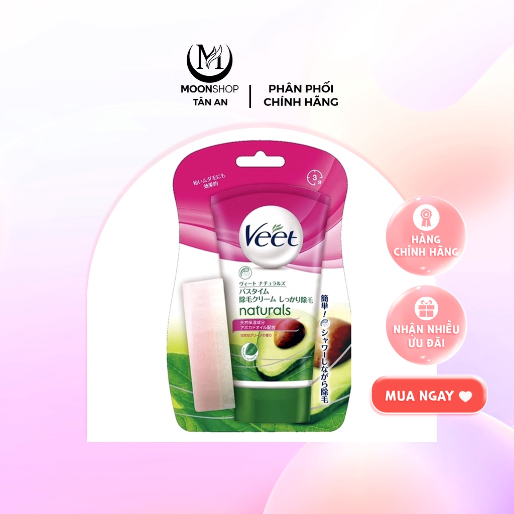 KEM TẨY LÔNG TINH CHẤT BƠ VEET NHẬT BẢN 150G KÈM MÚT
