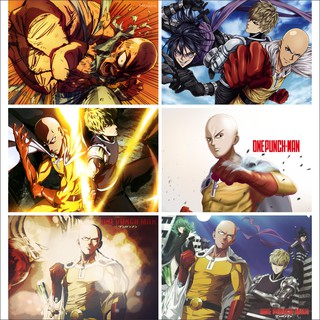 Set 6 Tấm Poster Áp Phích Anime One Punch Man By AnimeX