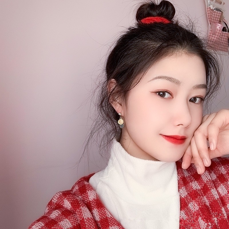 Khuyên Tai Nữ Hình Tròn Phong Cách Hàn Quốc A700