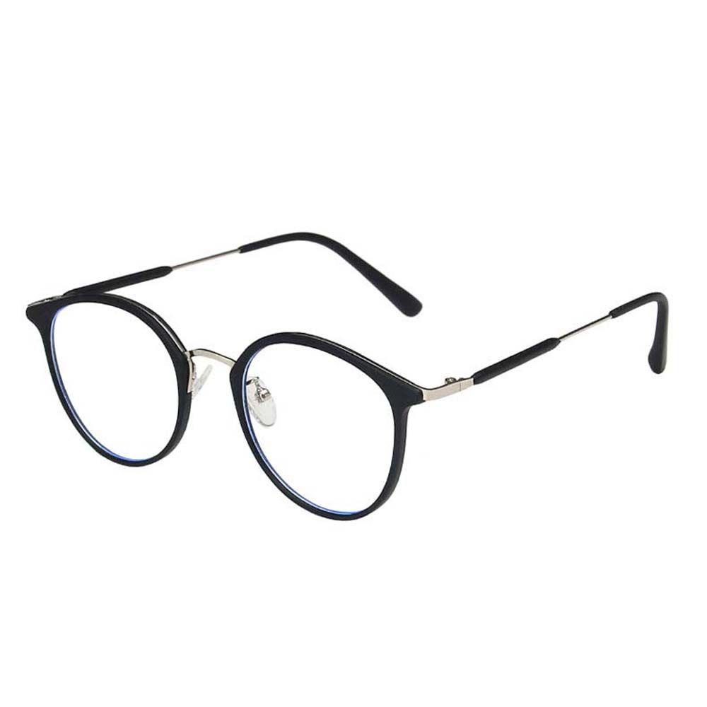 Kính Mát Tròng Trong Suốt Chống Bức Xạ Phong Cách Hàn Quốc Cho Nam Và Nữ