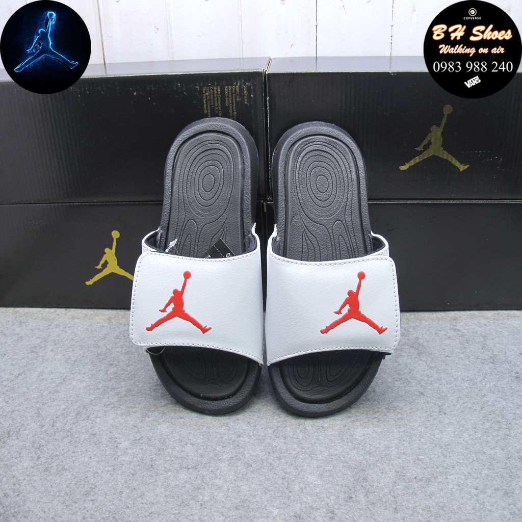 Dép Jordan hydro 6 Free ship + hộp hàng loại 1.1 JD bóng rổ siêu cấp quai ngang dán nam nữ unisex hot trend. BH Slippers