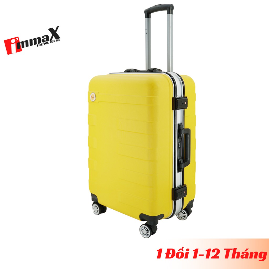 Vali nhựa khung nhôm nắp gập size 24inch ký gửi hành lý immaX A16 bảo hành 2 năm, 1 đổi 1 năm đầu tiên