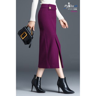 Chân váy dạ bút chì V7115 - Mysize.vn
