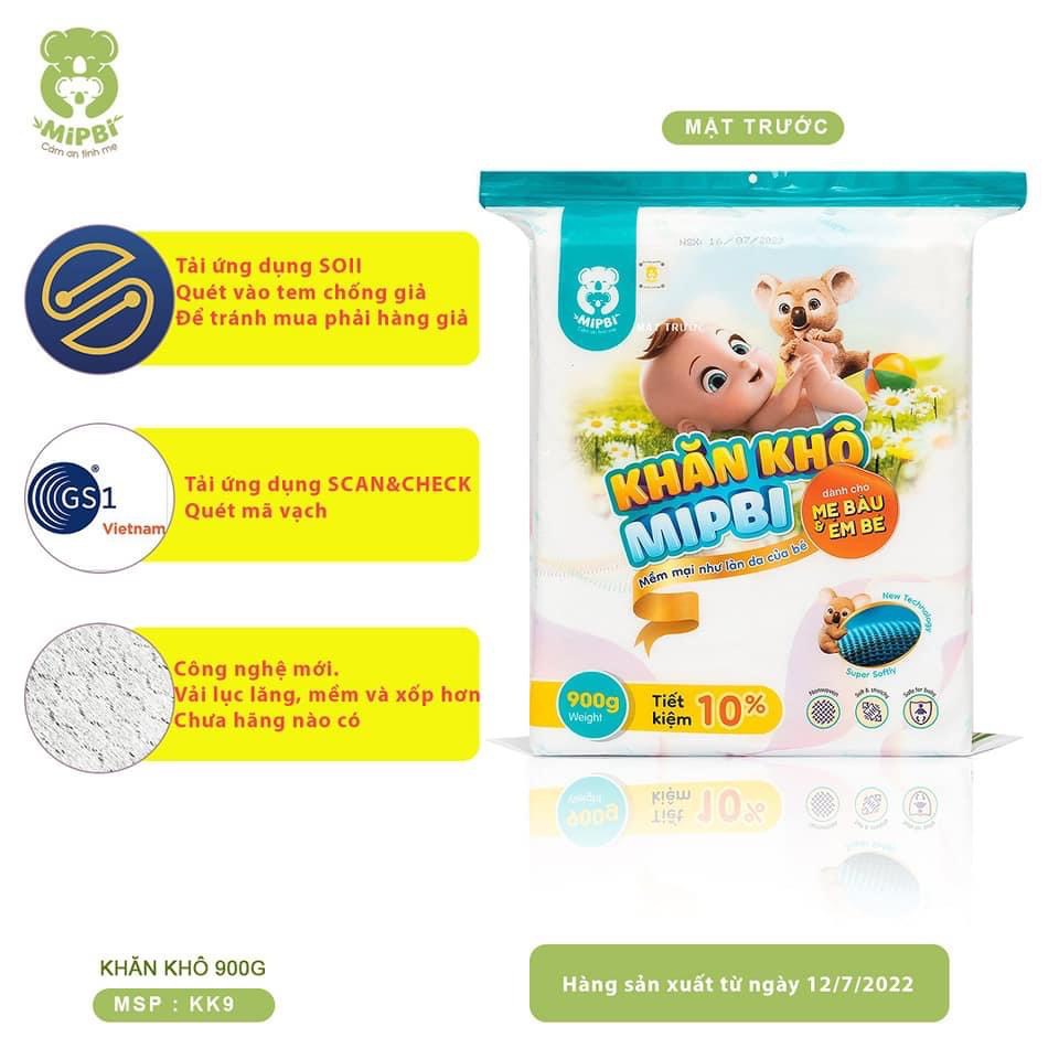Khăn khô đa năng Mipbi 900gr CÓ TEM CHỐNG HÀNG GIẢ Giấy khô đa năng mipbi 900g BỊCH TO TIẾT KIỆM