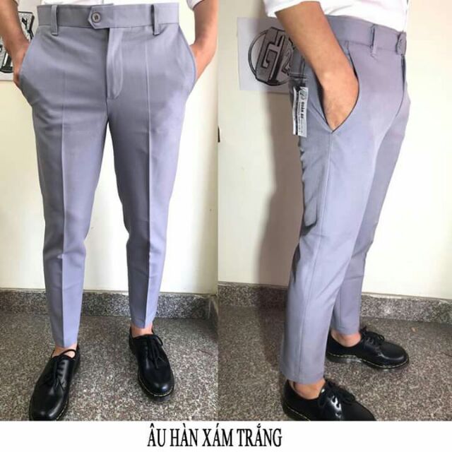 [ Rẻ nhất shopee] Quần xám nhiều màu ống côn co dãn nhẹ, xem video test chất lượng | BigBuy360 - bigbuy360.vn