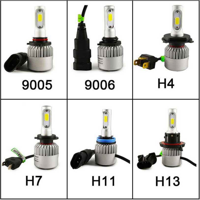 Đèn Led Headlight S2 chân đèn H4 1 cặp 2 bóng Ô tô, xe máy 36W 9v-32v 6500k - Giá siêu hấp dẫn