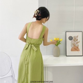 Đầm yếm maxi VM STYLE, đầm dáng dài cổ chéo cột eo hở lưng sang trọng thời trang dự tiệc, đi biển VDU00077