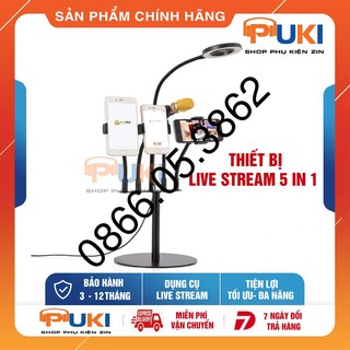Bộ sản phẩm Live Stream 5 in 1 - Tiện Lợi Live Trên Nhiều Shop Nhiều Kênh Khác Nhau - Livestream 5in1 Mới Nhất 2019
