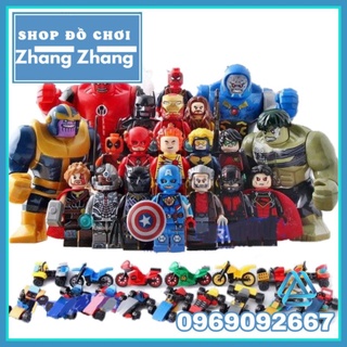 Đồ chơi Xếp hình Atrocitus Black Panther Iron Man - Spider Man - Logan Deadpool Thanos - Thor Captain America DLP9072
