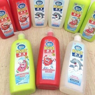 ❤️❤️SỮA TẮM GỘI XÃ TRẺ EM 3 Trong 1 White Rain Kids 783 ml
