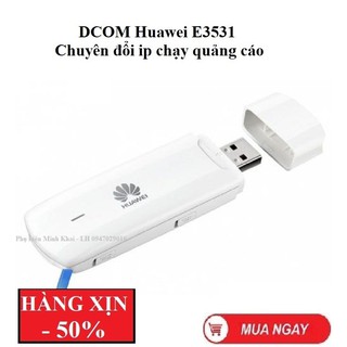 USB 3G 𝐇𝐮𝐚𝐰𝐞𝐢 𝐄𝟑𝟓𝟑𝟏 - tốc độ 21.6 chạy Hilink và APP/ dcom 3G e3531
