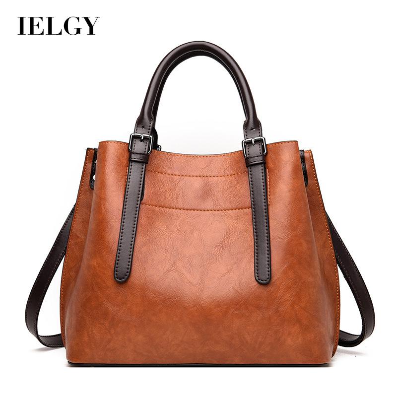 Túi Đeo Vai Có Khóa Cỡ Lớn Phong Cách Cổ Điển Thanh Lịch Cho Nữ