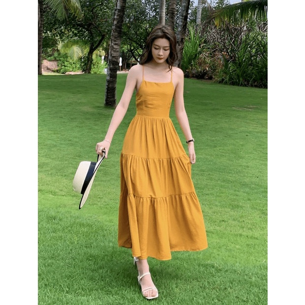 (Free Ship) MẪU ĐẦM ĐŨI ĐAN DÂY KIỂU DÁNG BASIC MẶC ĐI CHƠI ĐI BIỂN XINH HẾT Ý UP Shop VLTN