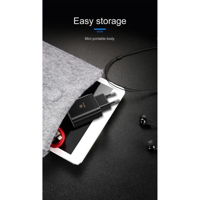 ✅CHÍNH HÃNG✅Cốc sạc/Củ Sạc nhanh BASEUS mini 3 cổng USB 10.5W 5V 2.4A cho iPhone 11 Pro X 8 7 Plus Xs Max Samsung Xiaomi