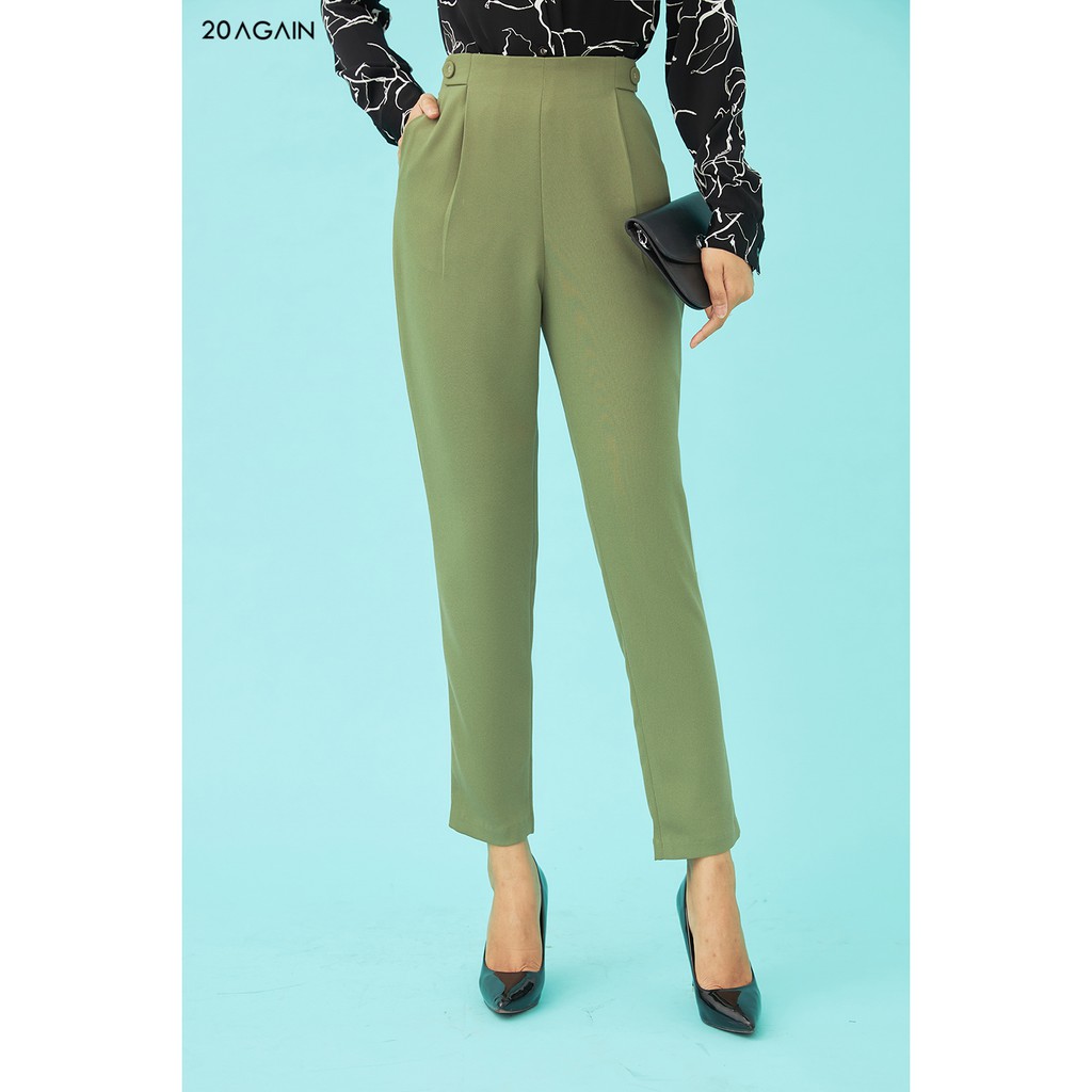 [Mã WABRAG142 giảm 10% đơn 250K] Quần Baggy 2 Cúc Trang Trí 20Again QGA1489