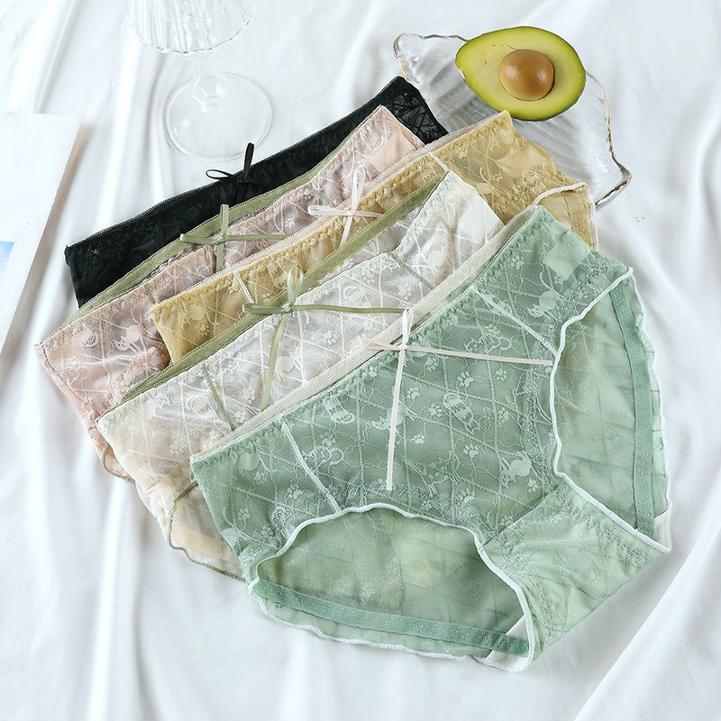 Quần Lót Nữ Phối Ren Thoáng Khí Dễ Thương