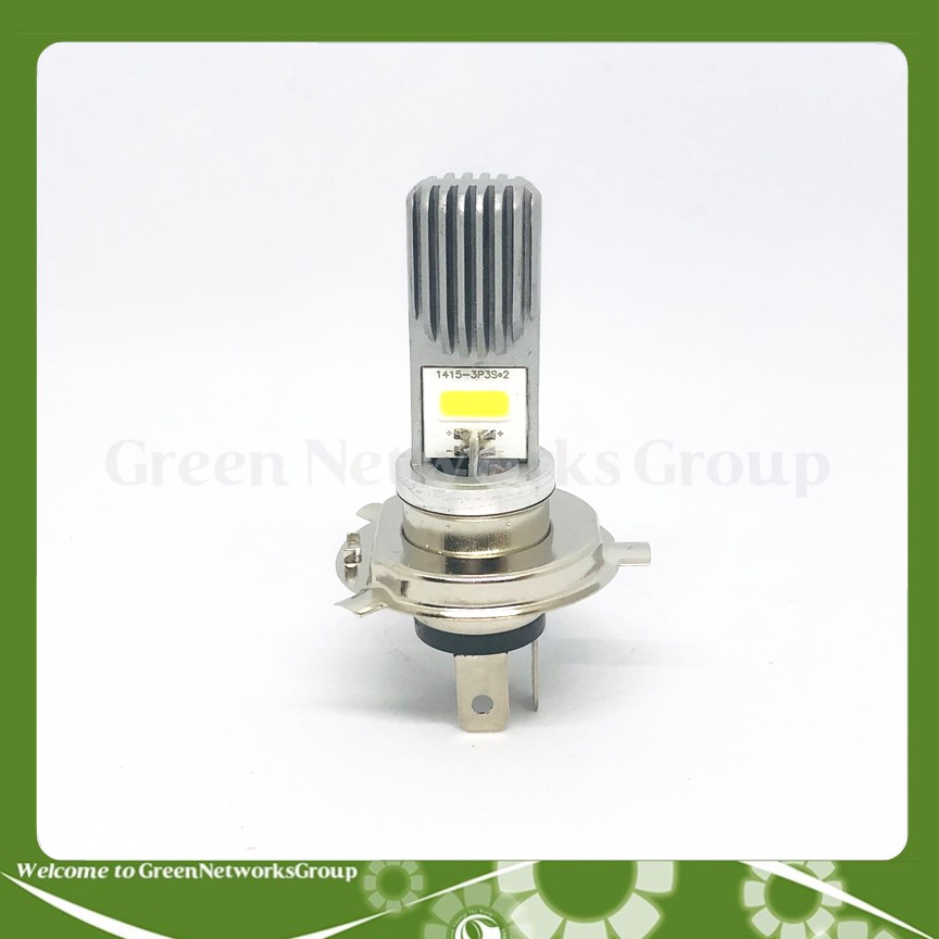 Đèn pha led xe máy Chân H4 rãnh 2 tim Greennetworks