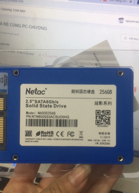 SSD NETAC256g NỘI ĐỊA (VỎ NHỰA) | WebRaoVat - webraovat.net.vn