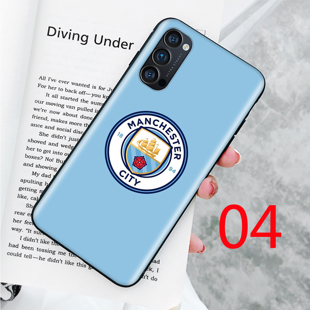 Ốp điện thoại silicon dẻo hình logo Manchester City FC cho Xiaomi Redmi Note 8 8A 8T 9 9A 9C 9T 9S S2 Pro Max