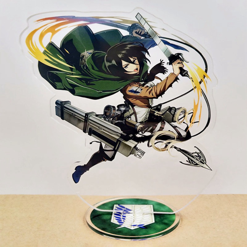 Mô hình đồ chơi nhân vật Shingeki No Kyoji Eren Mikasa trong phim hoạt hình Attack On Titan 15cm