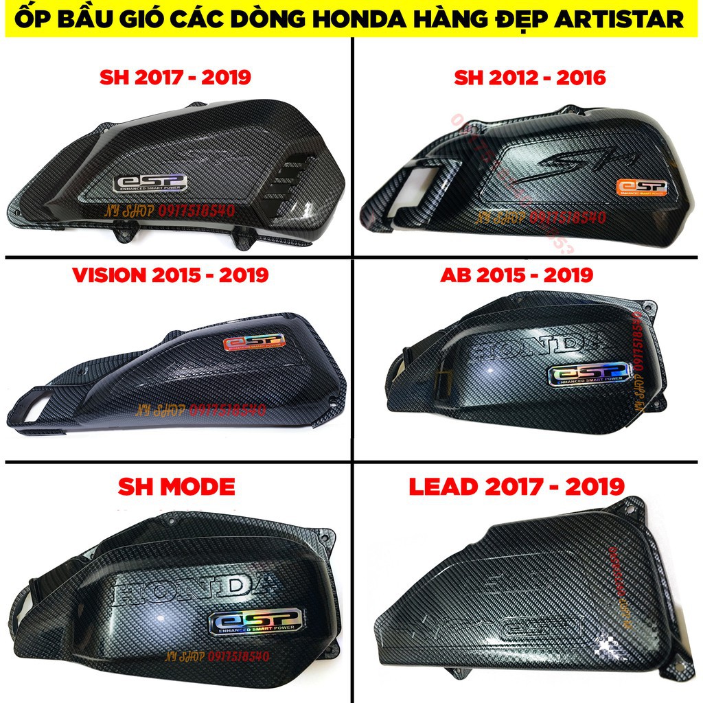 🏆 ỐP BẦU GIÓ ( PÔ E ) CHO CÁC DÒNG HONDA SH 2012 - 2019 , SH MODE , AB , LEAD, VISION 🏆