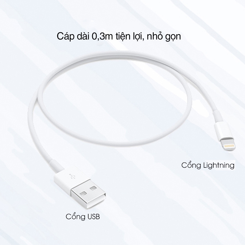 [Mã BMBAU50 giảm 50K đơn 150K] Dây cáp sạc Lightning hỗ trợ sạc nhanh, Sạc tiêu chuẩn - MINPRO