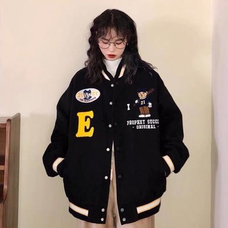 ÁO KHOÁC NỈ CHỮ E CUTE