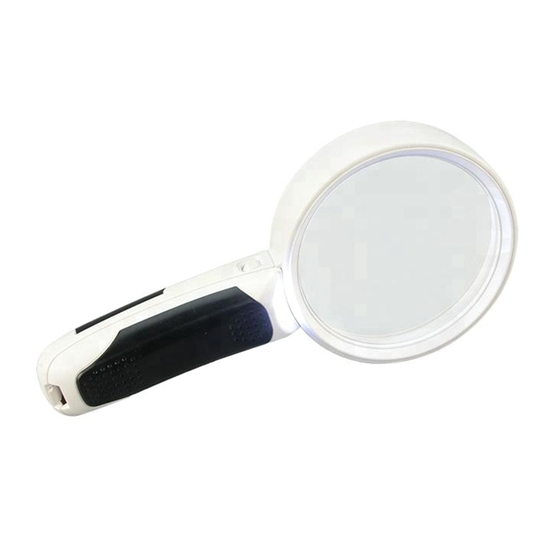 Kính Lúp Cầm Tay 2 Đèn LED Phóng To 2.5X / 10X Chuyên Dụng Cho Macula