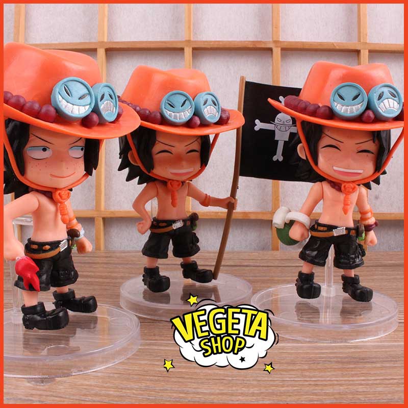 Mô hình One Piece - Ace hỏa quyền - Mẫu 3 nhân vật Ace - Cao 12cm - Bán lẻ