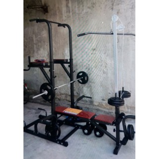 Ghế tập tạ đa năng xuki Hoàng Đức có xà đơn xà kép (chưa kèm tạ và đòn )