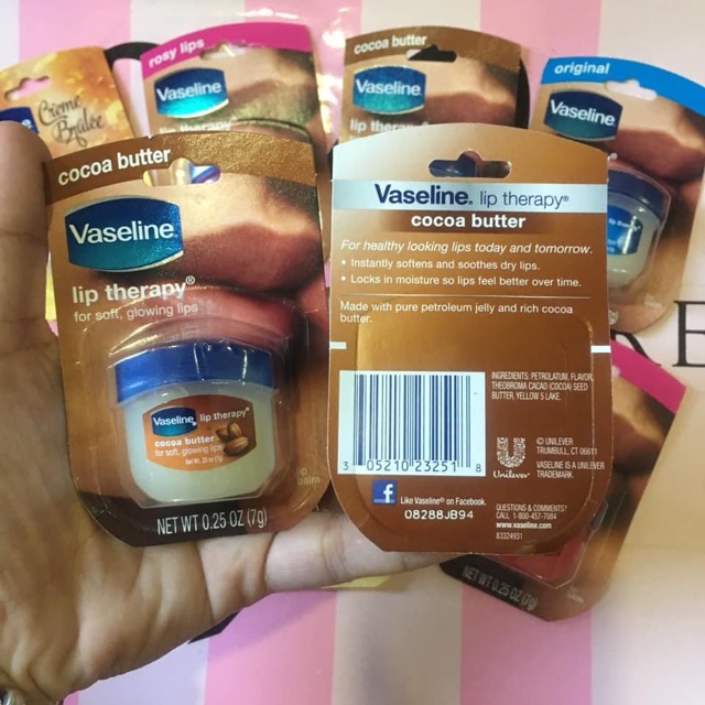 Vaseline dưỡng da dưỡng môi đủ size 7g/ 49g/ 368g