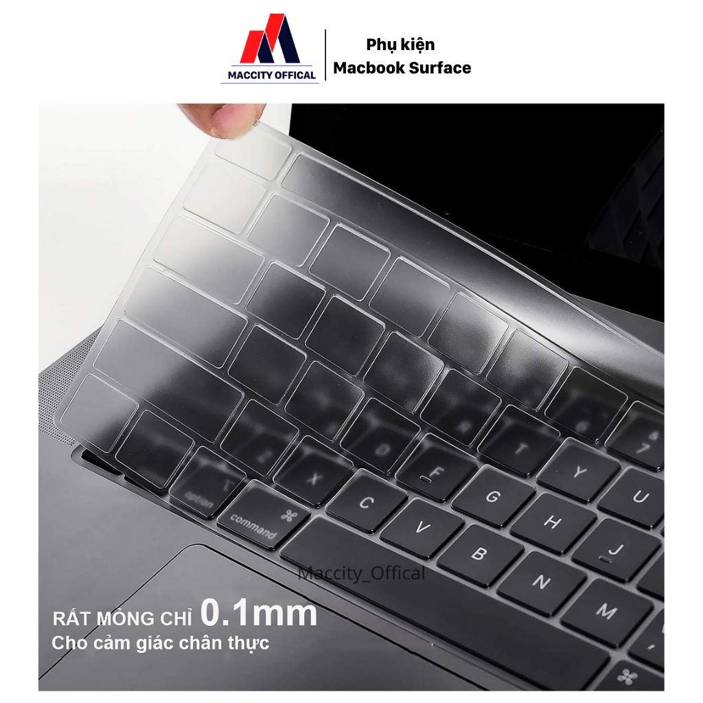 PHỦ BÀN PHÍM TRONG SUỐT TPU DÀNH CHO MACBOOK-SIÊU MỎNG, CHỐNG NƯỚC, CHỐNG BỤI BẨN TỐT