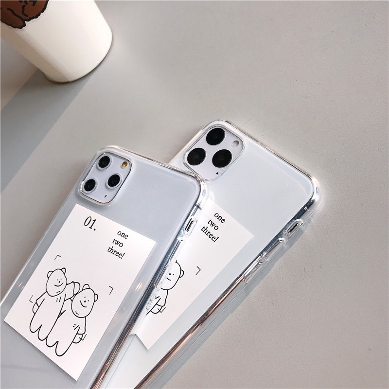 Ốp lưng iphone in chữ One Two Three 6 6S 6Plus 6S Plus 7 8 7Plus 8Plus X XSMax 11 11 Pro 11 ProMax - Infinity Case M693