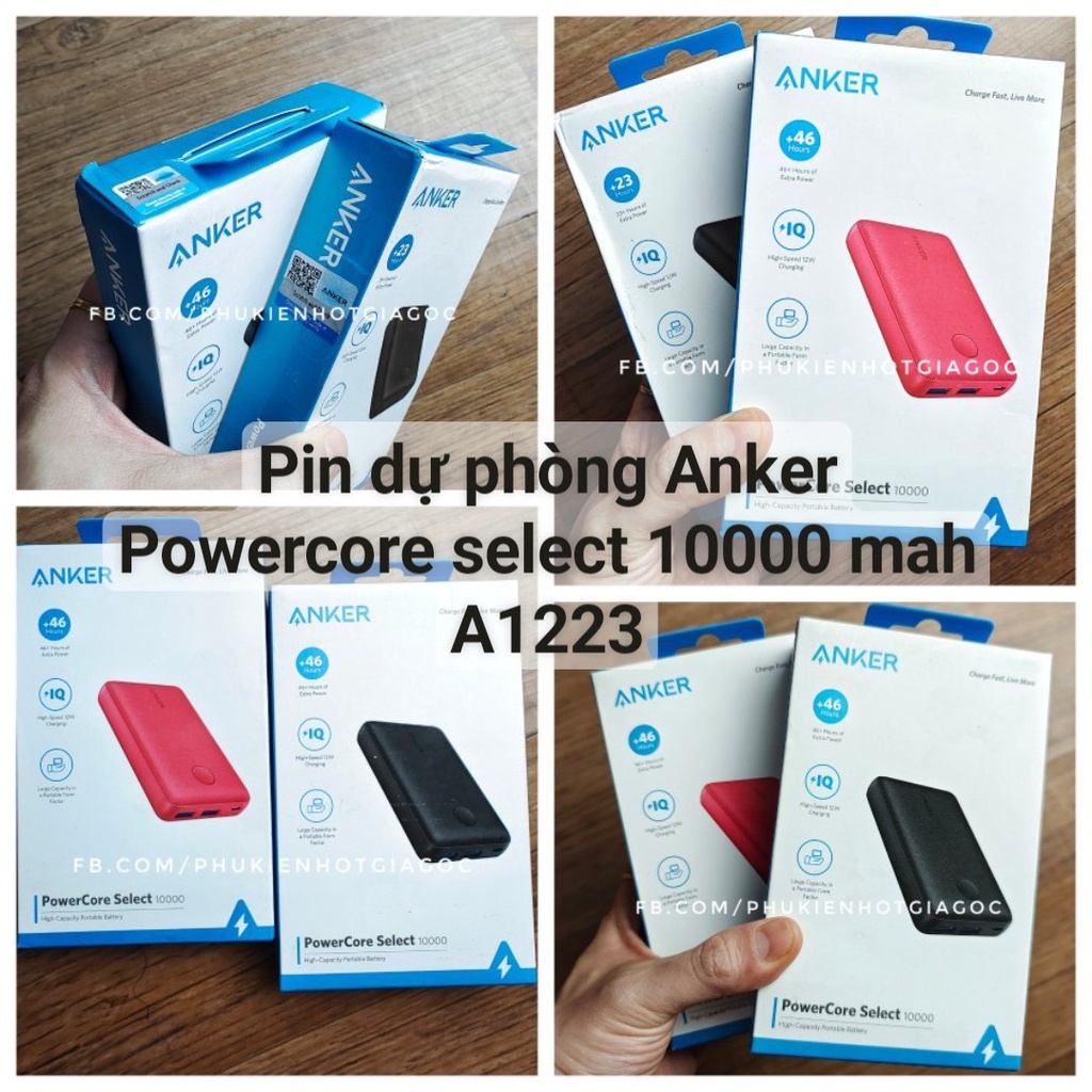 Pin sạc dự phòng Anker PowerCore select dung lượng 10000 mAh A1223