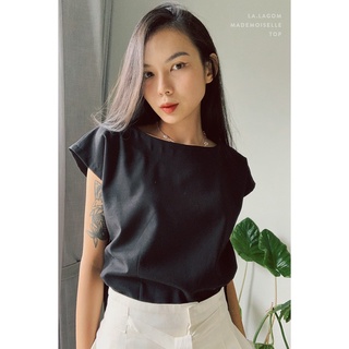 Áo Linen - cổ thuyền-Basic- Vải Linen
