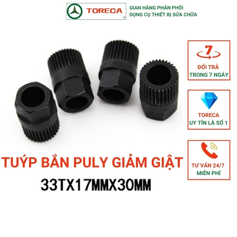 Khẩu Mở Puly Giảm Giật Máy Phát Điện Ô TÔ TORECA