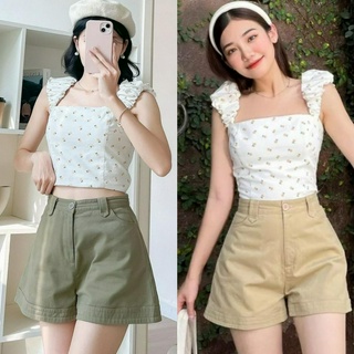  Quần short nữ Joomate ống rộng siêu hack dáng chất kaki cotton siêu mềm  6916 